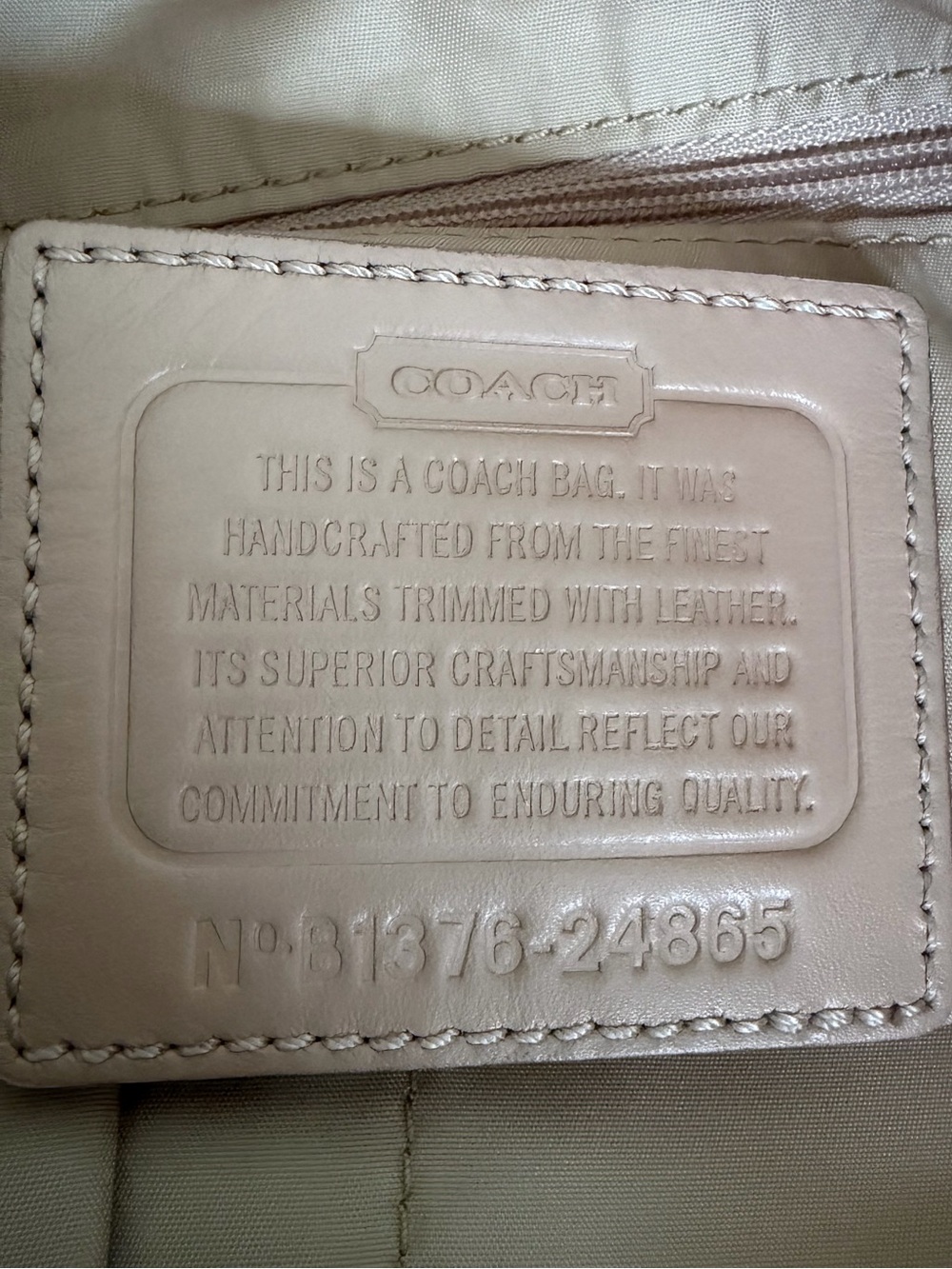 Coach Legacy Weekend Signature Colorblock Nylon East West Zip Top Tote 24865 3 - Picture 9 of 16